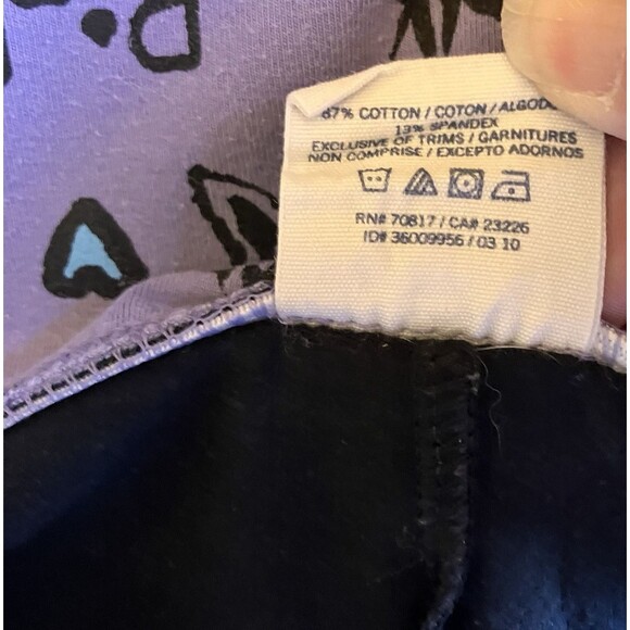 Victoria's Secret Pink Legging Women Size Medium M Crop Purple Fold Over Y2K - Picture 6 of 6